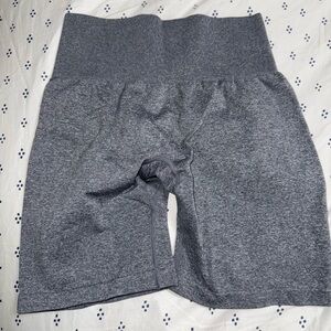 NVGTN Gray Bike Shorts High-Rise Seamless Design
